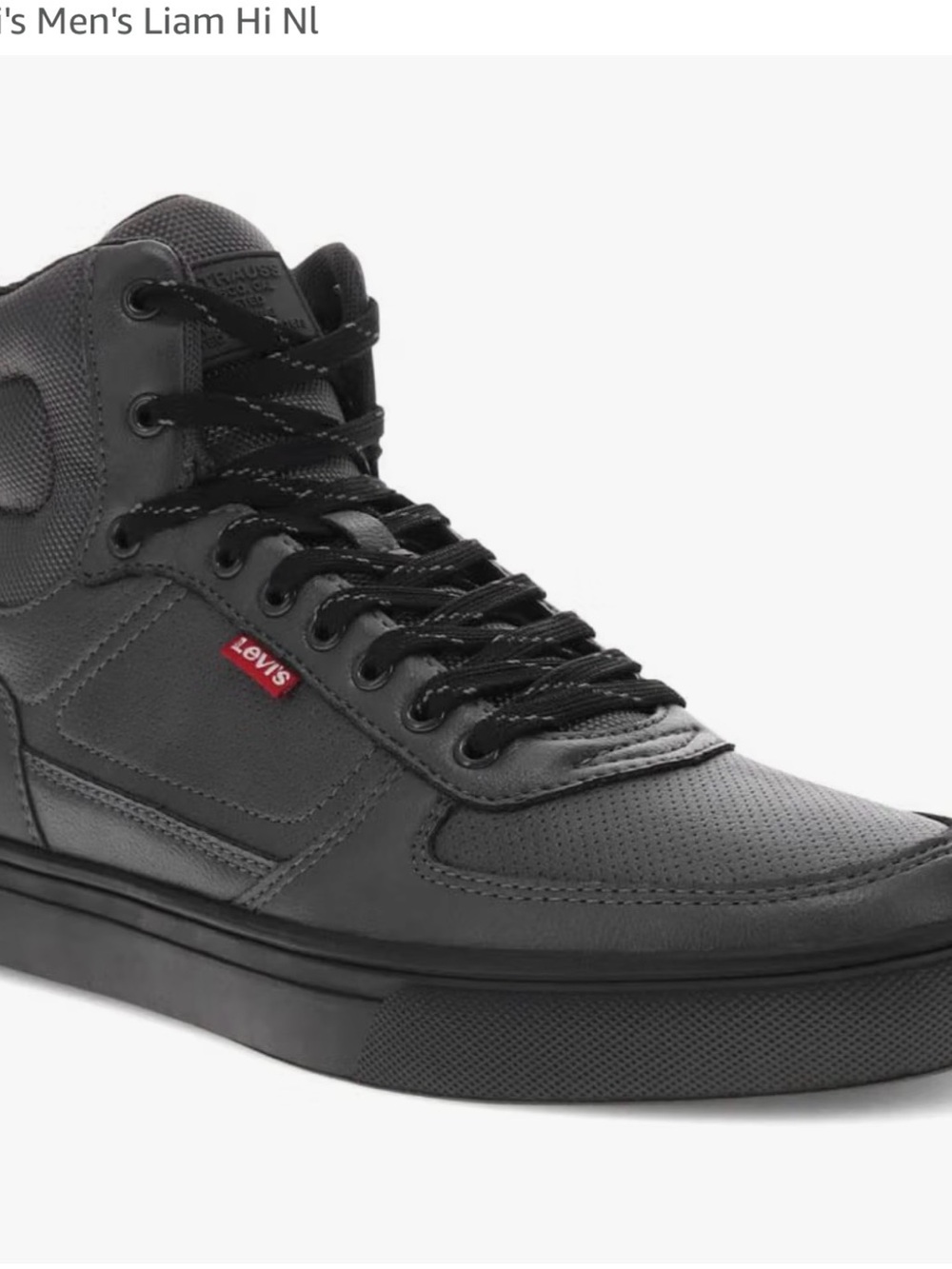 Levi's Men's High-Top Sneaker in Grey with Red Tag size 8